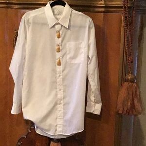 Veleno Vintage White Shirt w/ Gold Tassels
